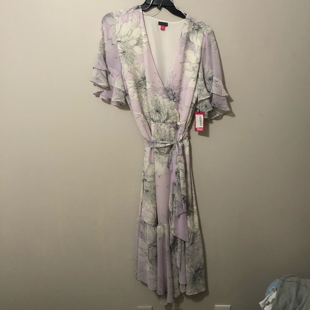 NWT Floral Dress with Flutter Sleeves